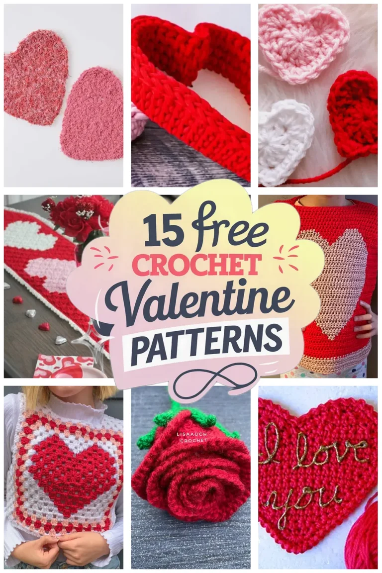 15 Free Crochet Valentine Patterns You’ll Love: Adorable Heart Coasters & More!