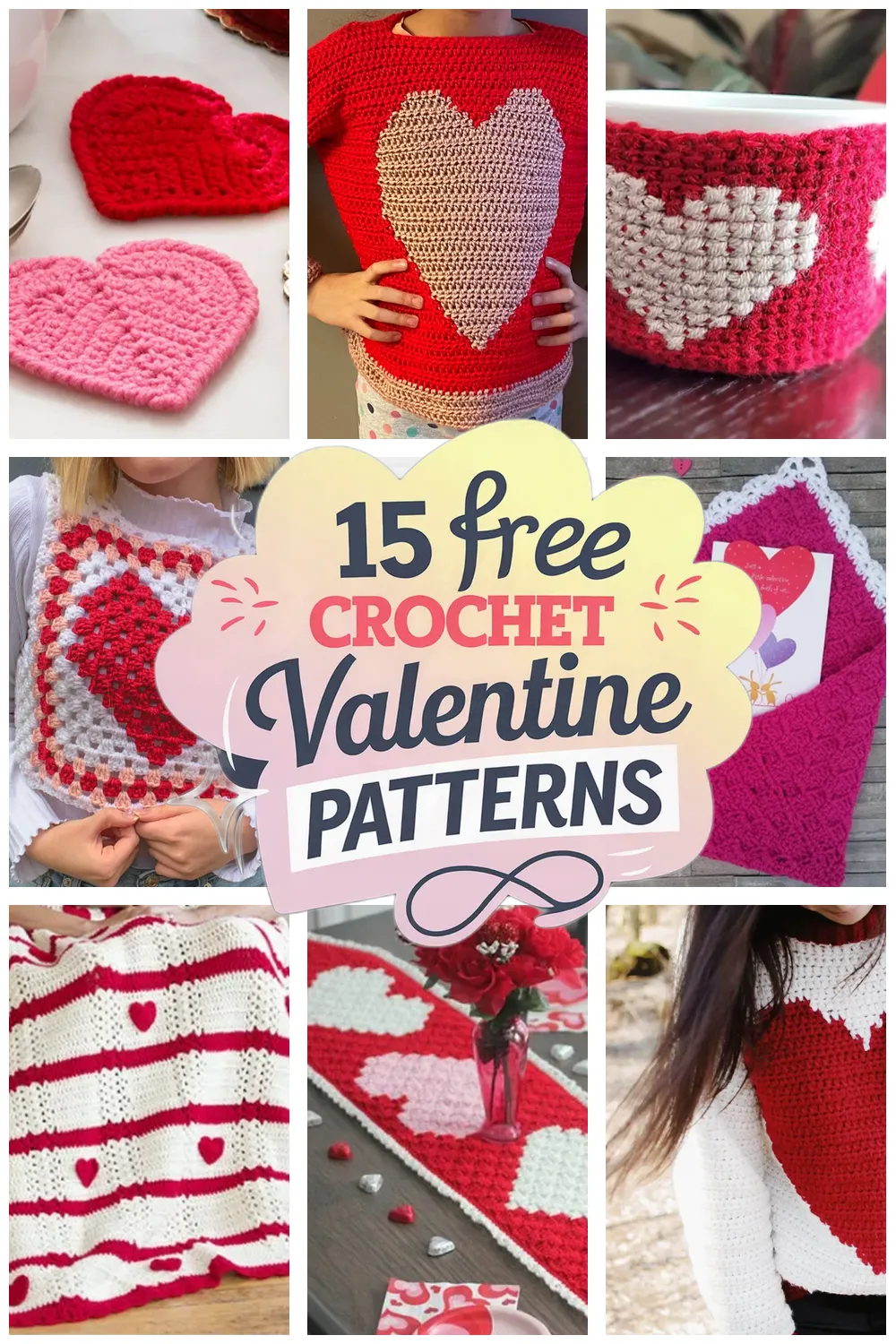 15 Free Crochet Valentine Patterns You