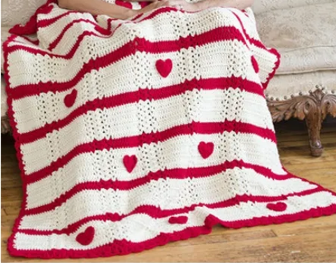 Crochet Heart Afghan Pattern Crochet Pattern