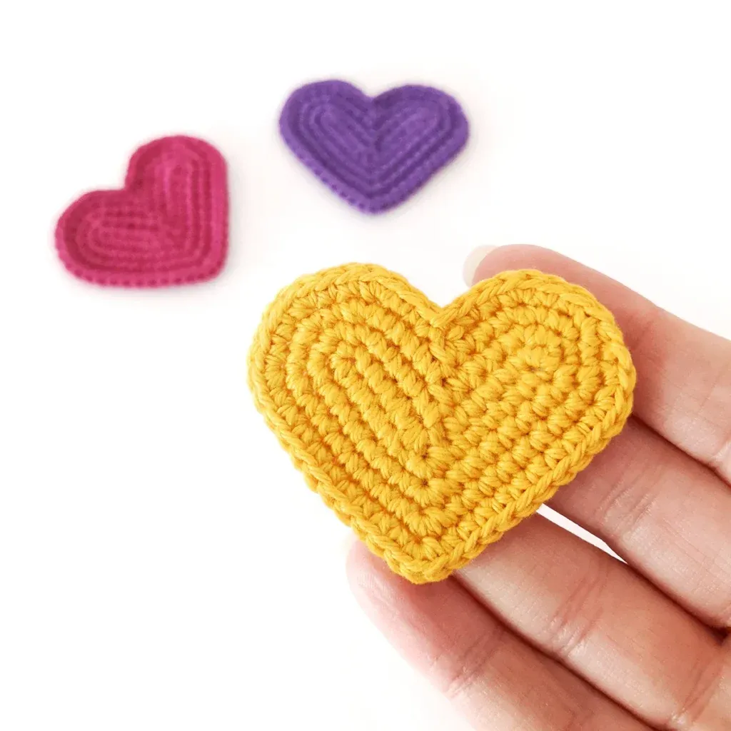 Vibrant Crochet Heart Pattern Free Access