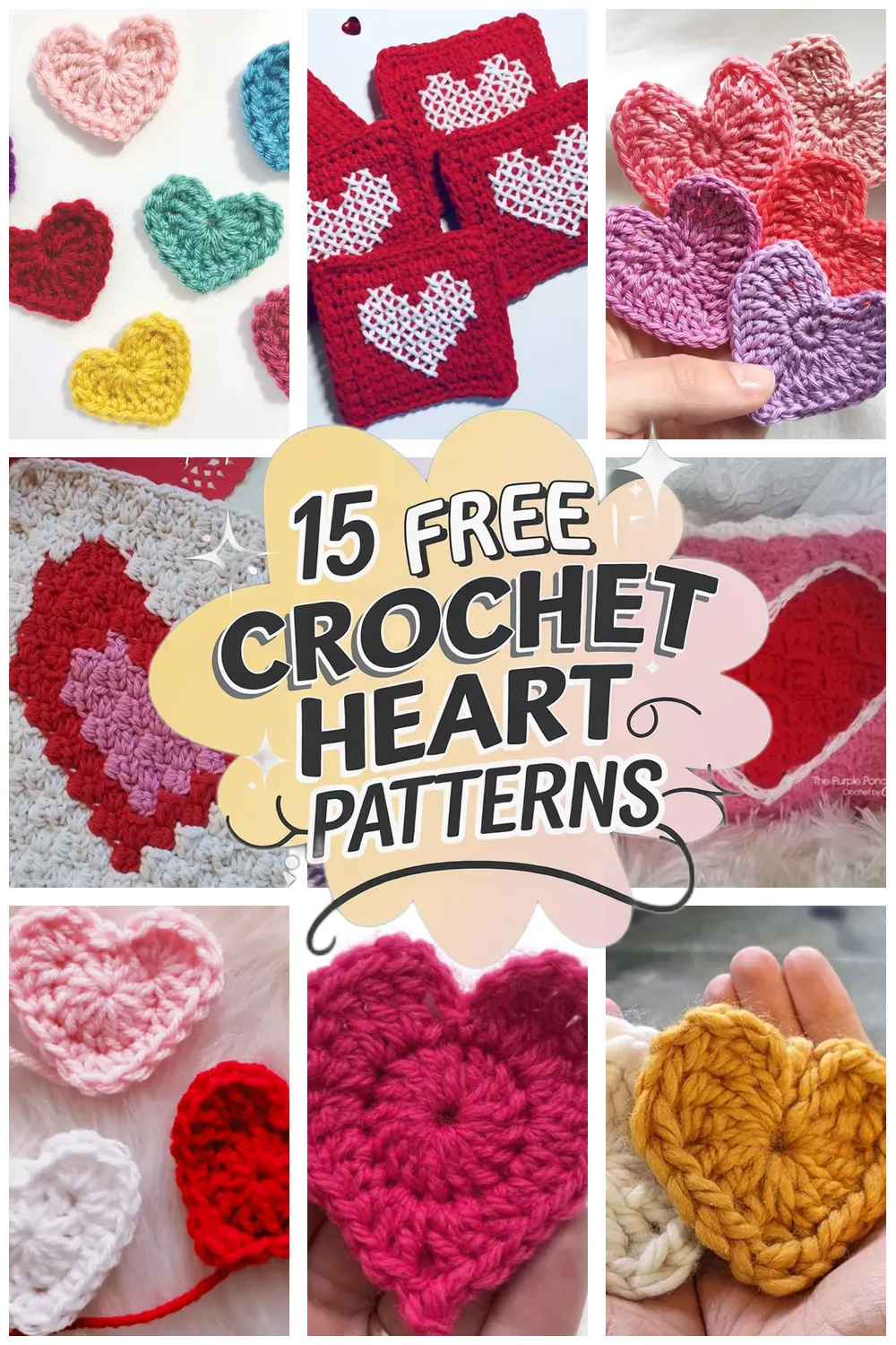 15 Free heart crochet pattern Patterns - bl