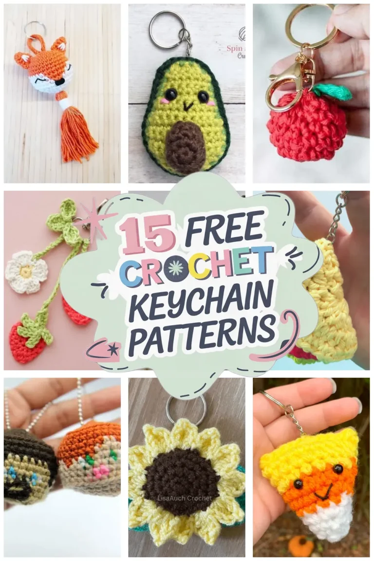 15 Free Keychain Crochet Patterns to Elevate Your Crochet Keychain Game!