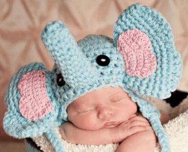 Elephant Baby Hat Crochet Pattern