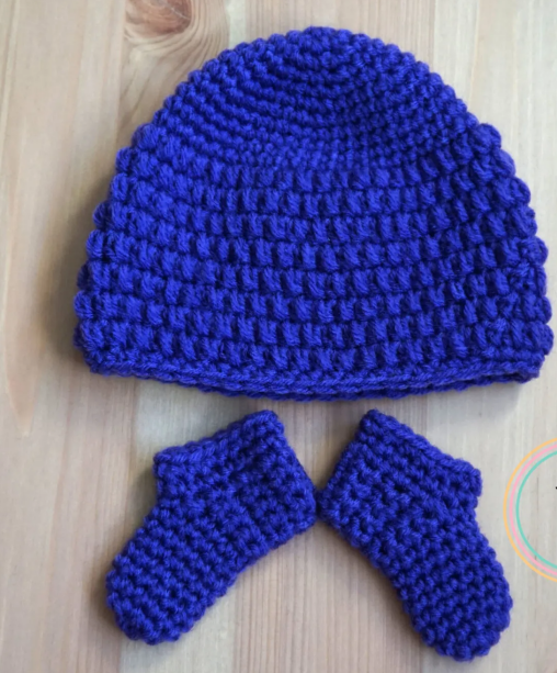 Newborn Crochet Hat and Mittens Pattern