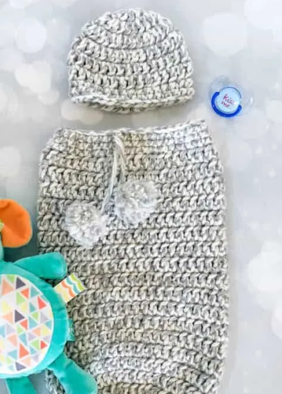 Crochet Baby Cocoon Set Pattern