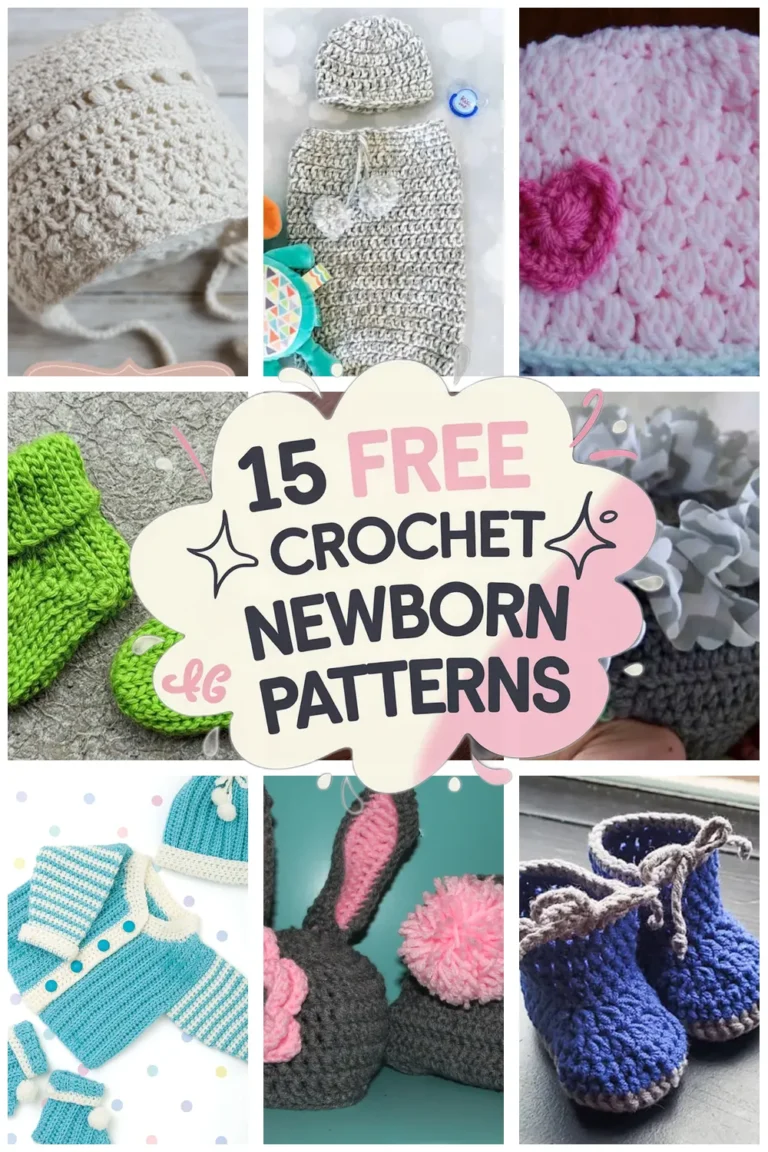 15 Free Newborn Crochet Patterns