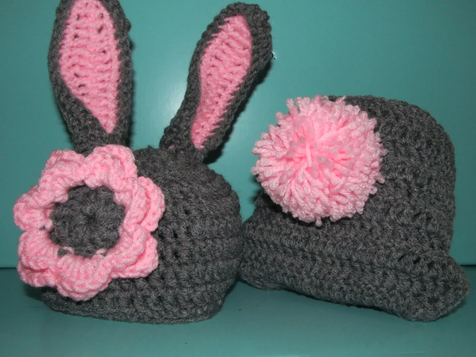 Crochet Newborn Bunny Hat and Diaper Cover