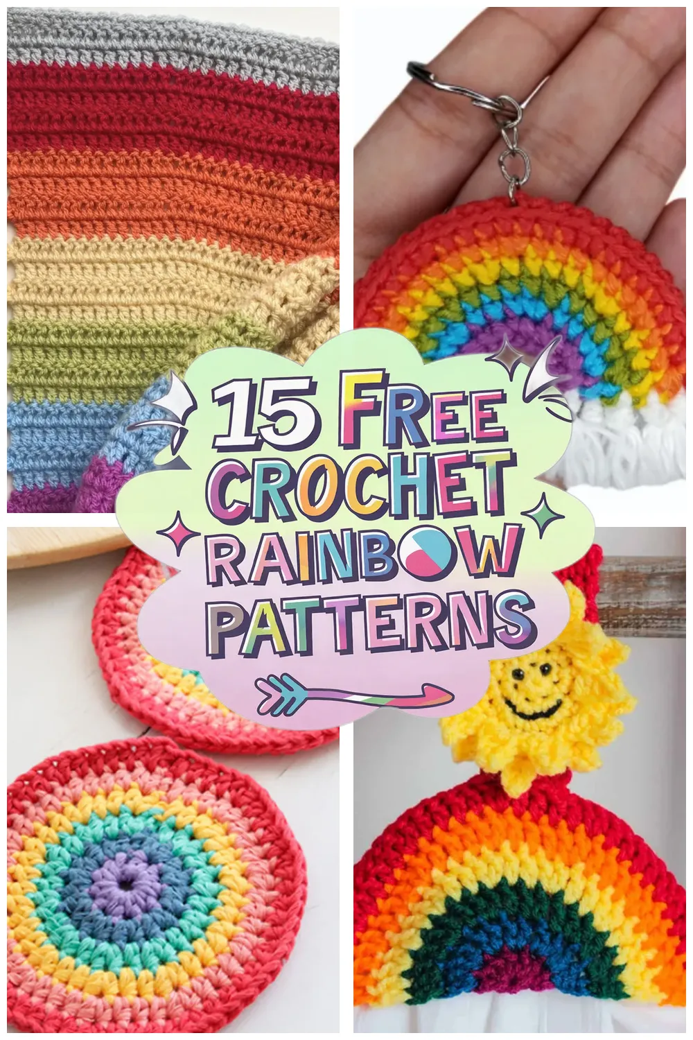 15 Free Rainbow Crochet Patterns to Brighten Your Day!