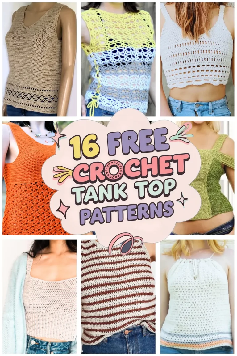 16 Free Crochet Tank Top Patterns: Stylish Crochet Crop Top Ideas You’ll Love!