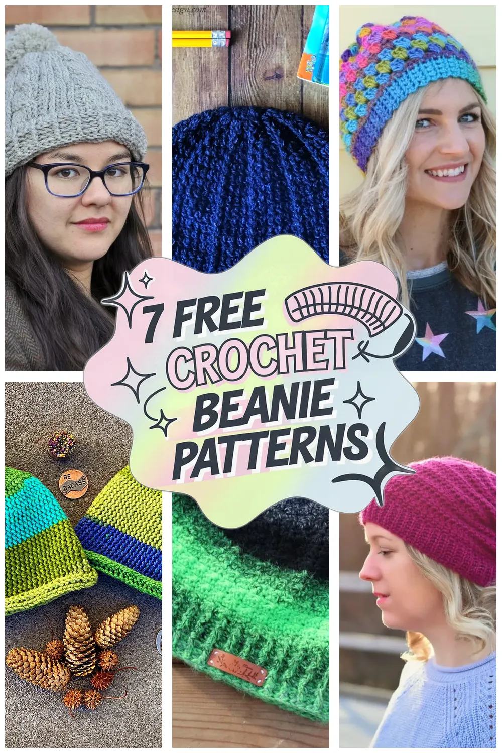 7 Free Crochet Beanie Patterns: Easy Crochet Hat Ideas You