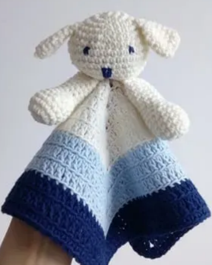 Baby Boy Crochet Blanket Lamb Lovey Pattern