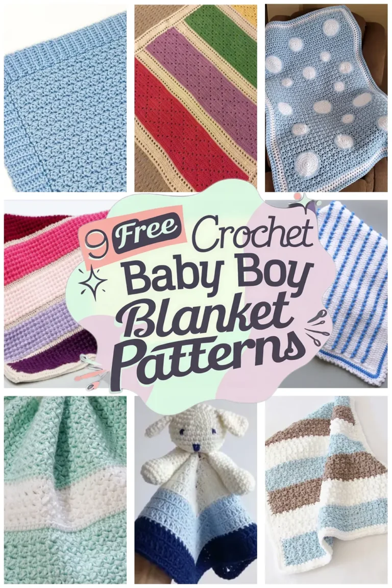 9 Free Baby Boy Crochet Blanket Patterns