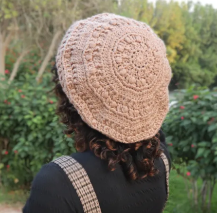 Chunky Crochet Beret Free Pattern