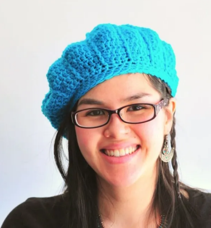 Vibrant Blue Beret Free Crochet Pattern