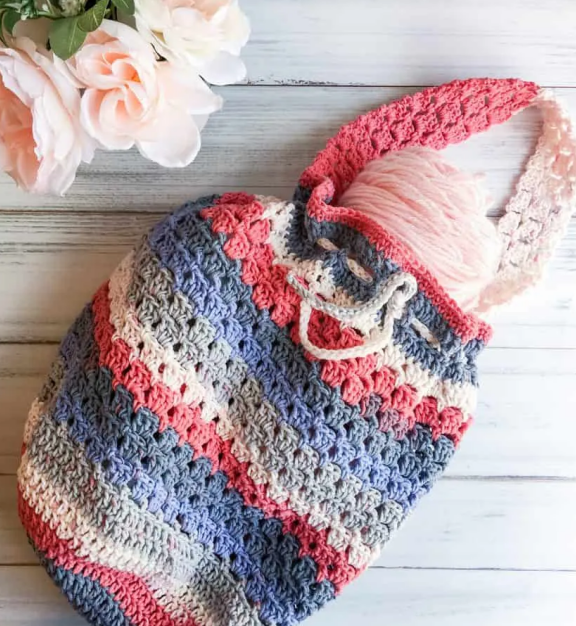 Free Crochet Bag Pattern Reusable Market Tote