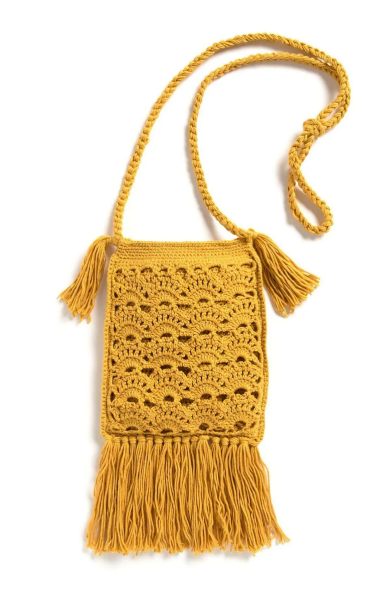 Mustard Crochet Boho Bag Pattern