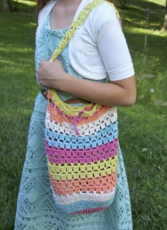 Vibrant Kids Boho Crochet Bag Pattern