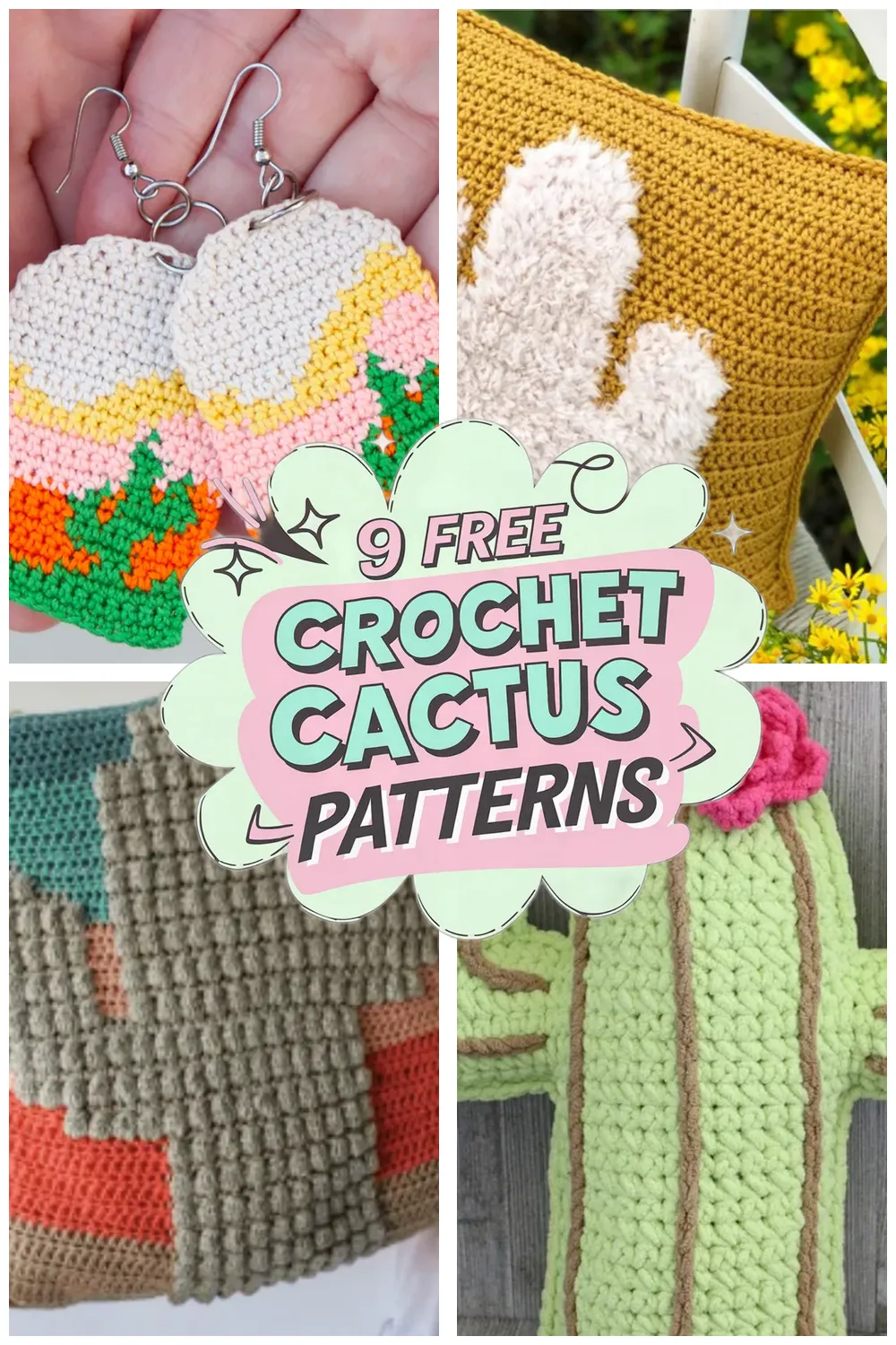 9 Free Crochet Cactus Patterns You