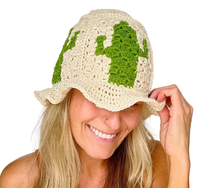 Crochet Cactus Bucket Hat Beginners Guide