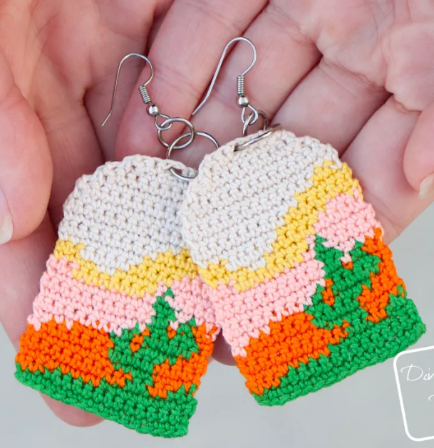 Sedona Cactus Crochet Earrings Pattern