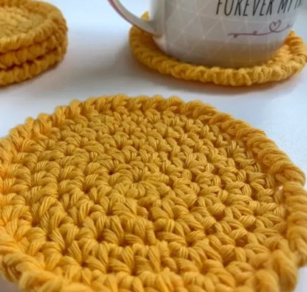 Easy Crochet Circle Coasters Pattern