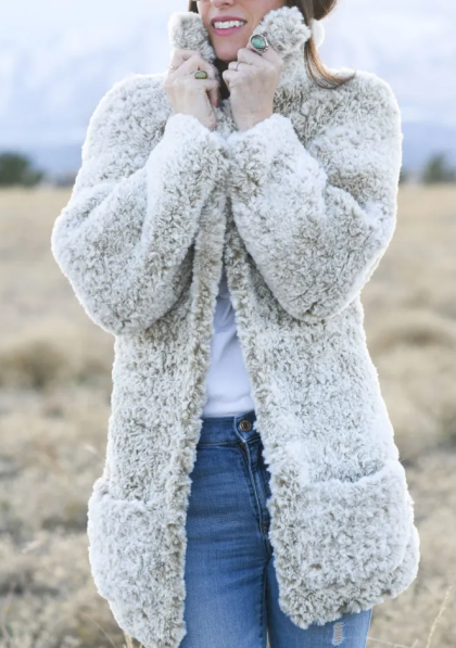 Create Your Own Faux Fur Crochet Jacket