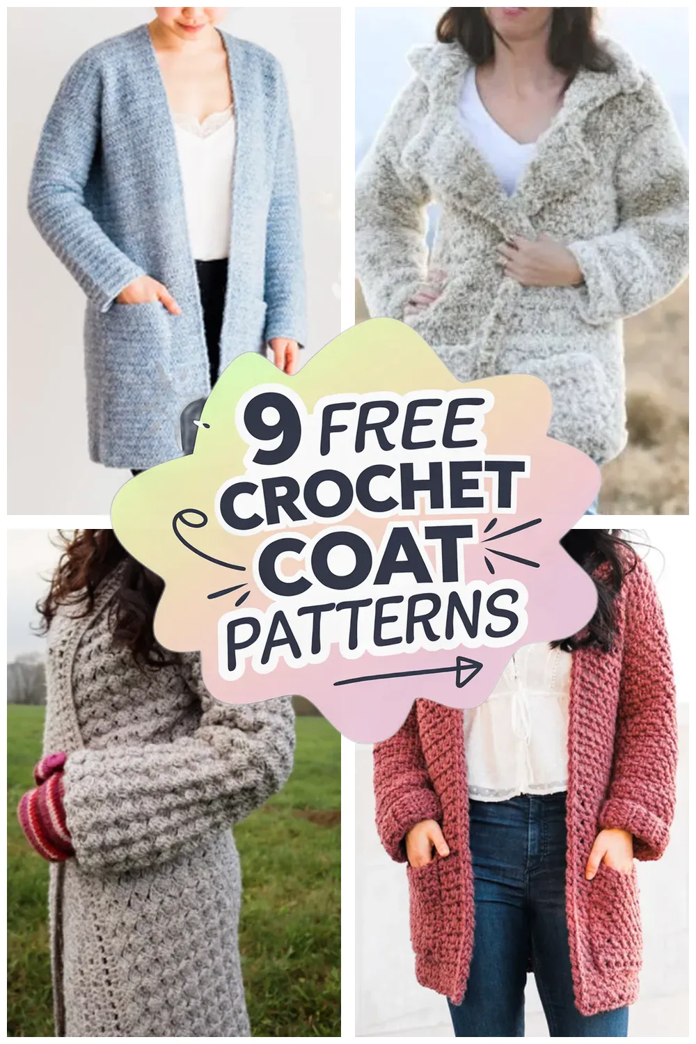 9 Free Crochet Coat Patterns: Stylish Jackets You Can Make Today!