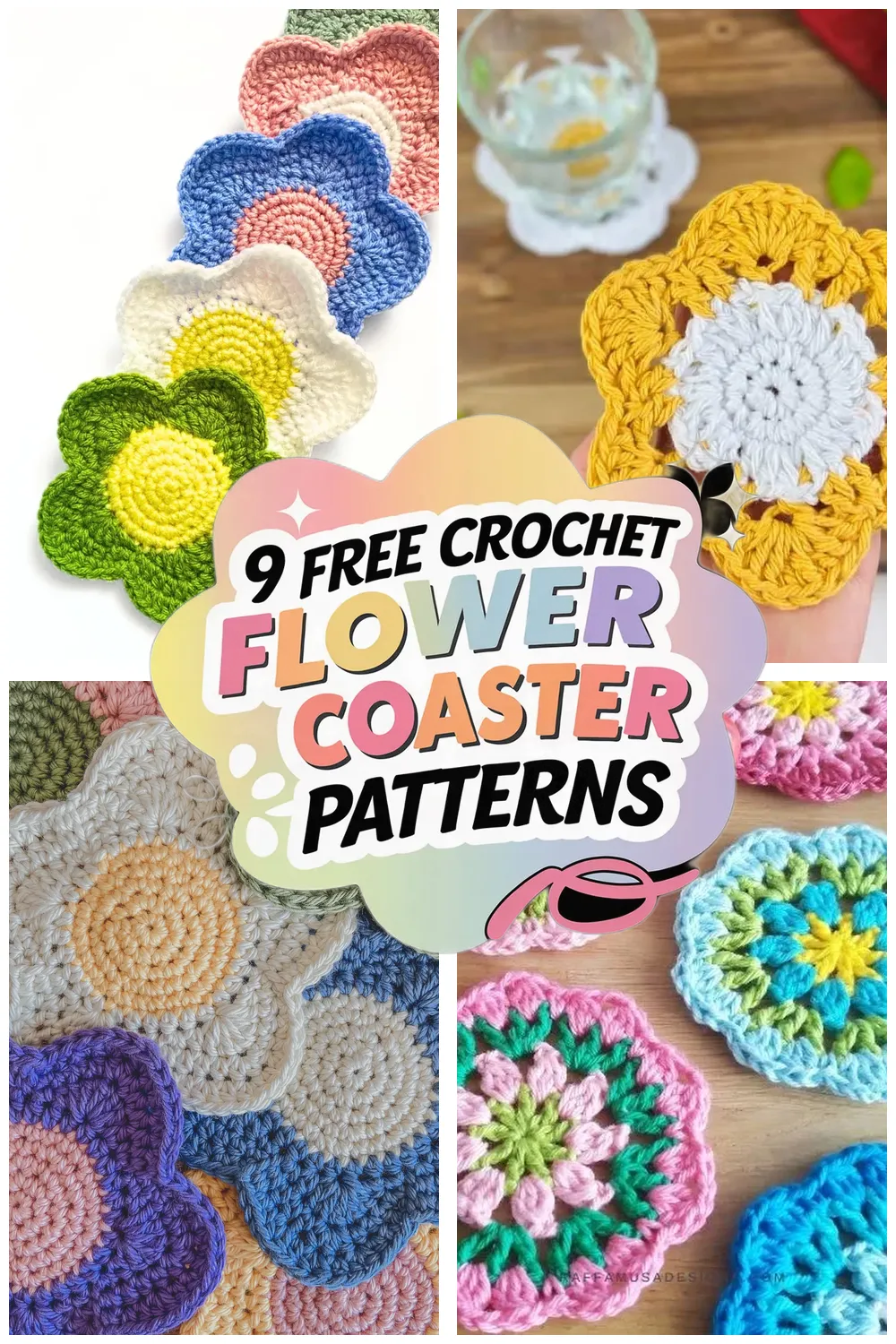 9 Free Crochet Flower Coaster Patterns: Beautiful Designs for Your Home Decor!