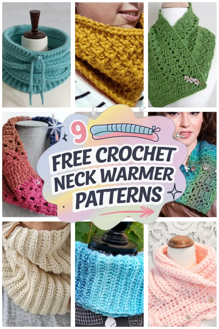 9 Free Crochet Neck Warmer Patterns: Cozy Crochet Cowls to Keep You Warm!