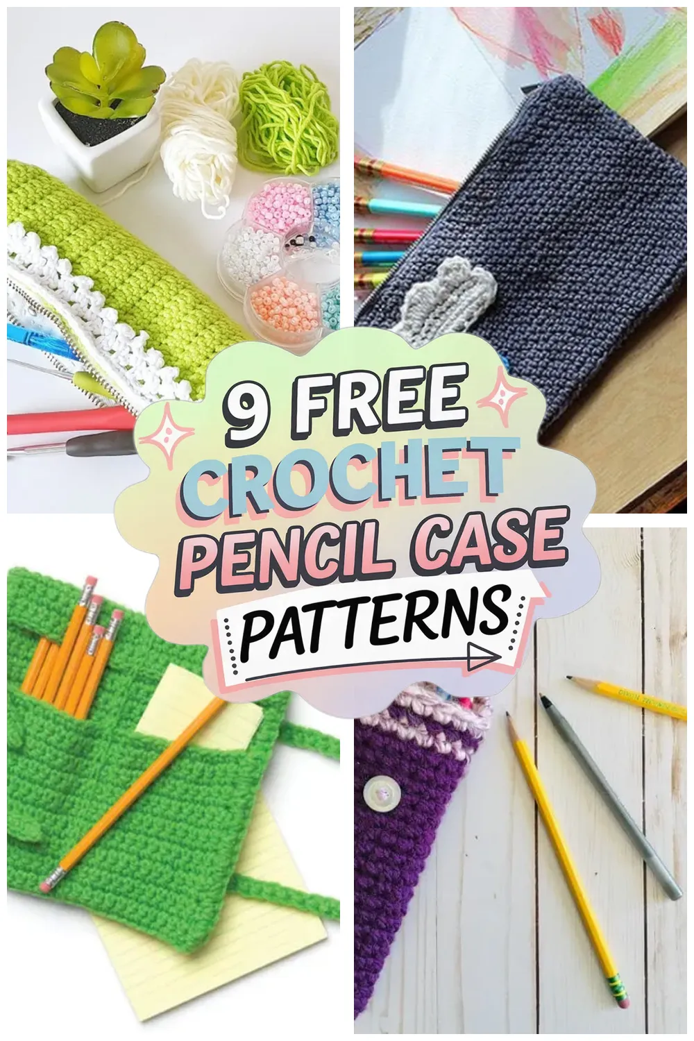 9 Free Crochet Pencil Case Patterns You