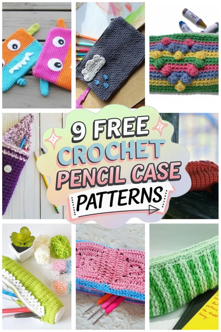 9 Free Crochet Pencil Case Patterns You’ll Love to Make!