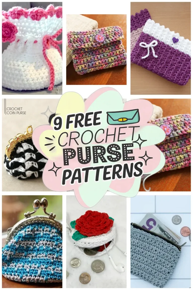 9 Free Crochet Purse Patterns You’ll Love to Make Today!