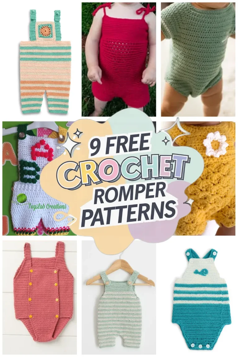 9 Free Crochet Romper Patterns You’ll Love to Make: Stylish & Fun Romper Designs!