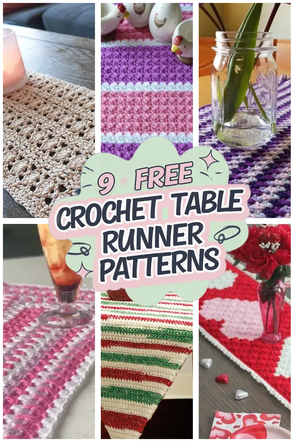 9 Free Crochet Table Runner Pattern Patterns - 