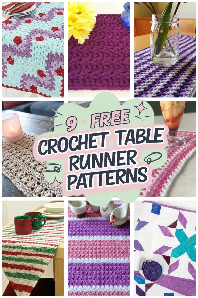 9 Free Crochet Table Runner Patterns