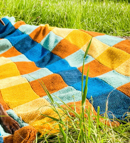 Vibrant Modern Crochet Blanket Pattern