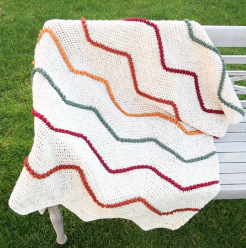 Modern Chevron Crochet Blanket Pattern