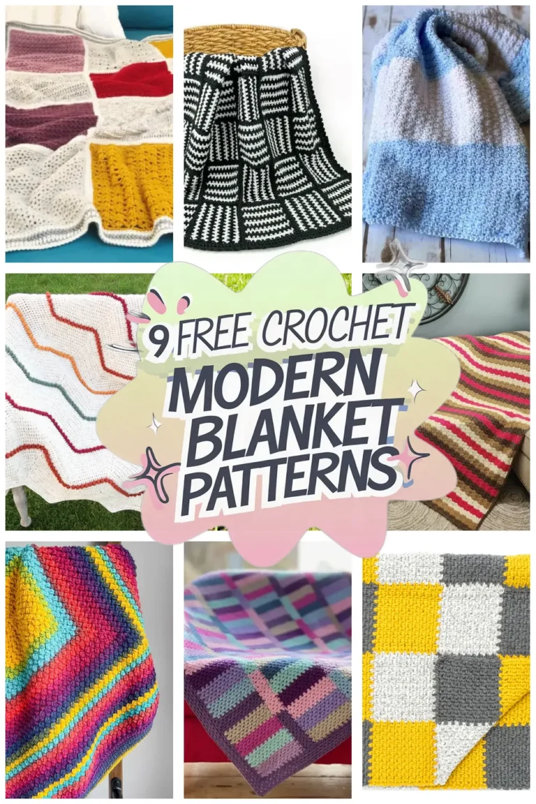 9 Free Modern Crochet Blanket Patterns You’ll Love: Stunning Designs for Every Skill Level!