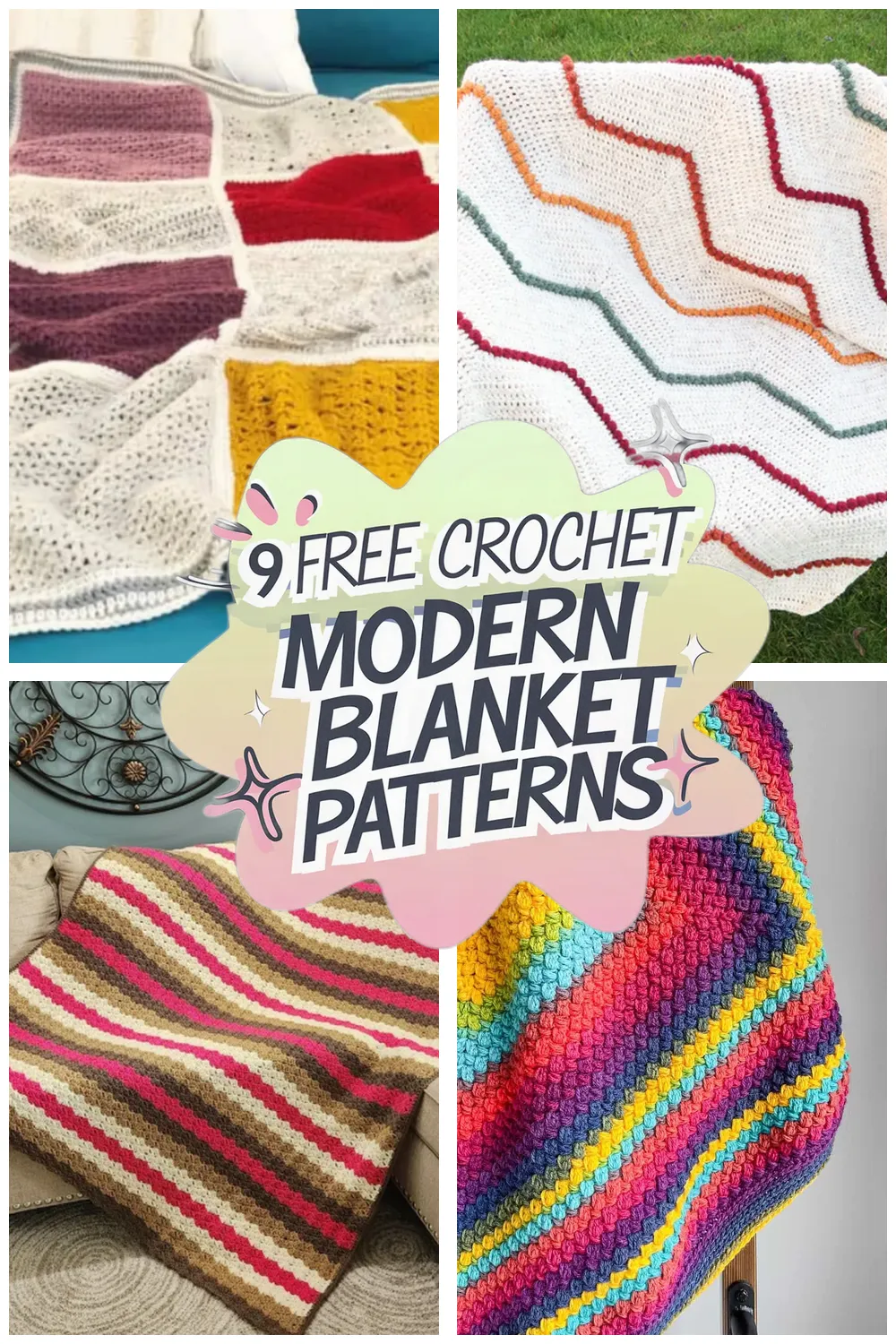 9 Free Modern Crochet Blanket Patterns You’ll Love: Stunning Designs for Every Skill Level!