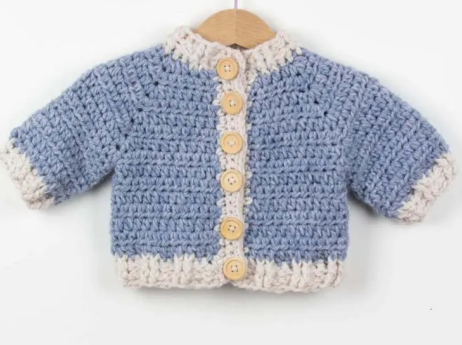 Winter Snowflake Baby Cardigan Pattern