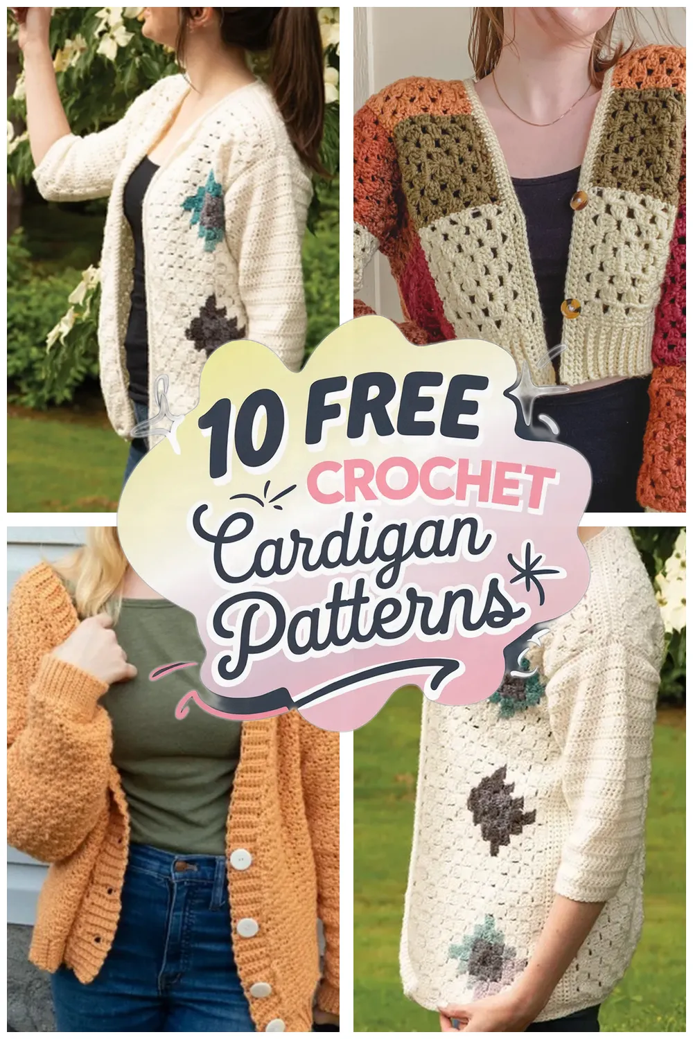 10 Free Crochet Cardigan Patterns for Trendy Fall Fashion