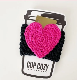 Cup of Love Coffee Cozy Pattern