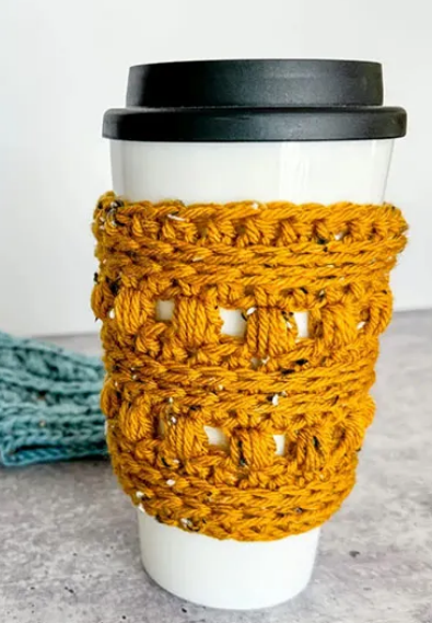 Vibrant Crochet Coffee Cozy Patterns