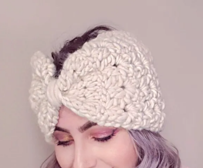 Chunky Off White Headband Crochet Pattern