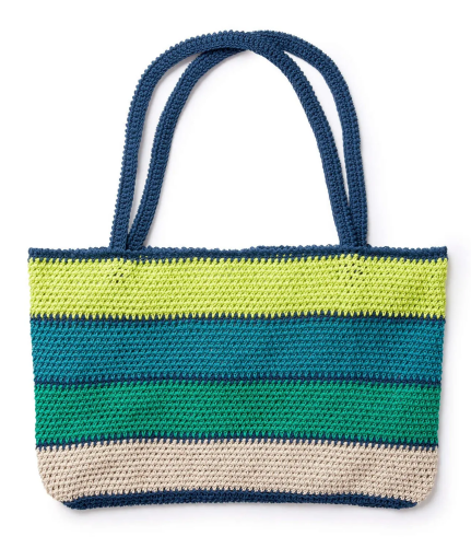 Striped Crochet Tote Bag Pattern