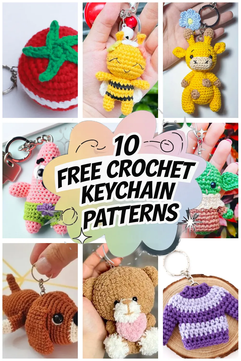 10 Free Keychain Crochet Patterns: Easy & Fun Crochet Keychains You Can Make Today!