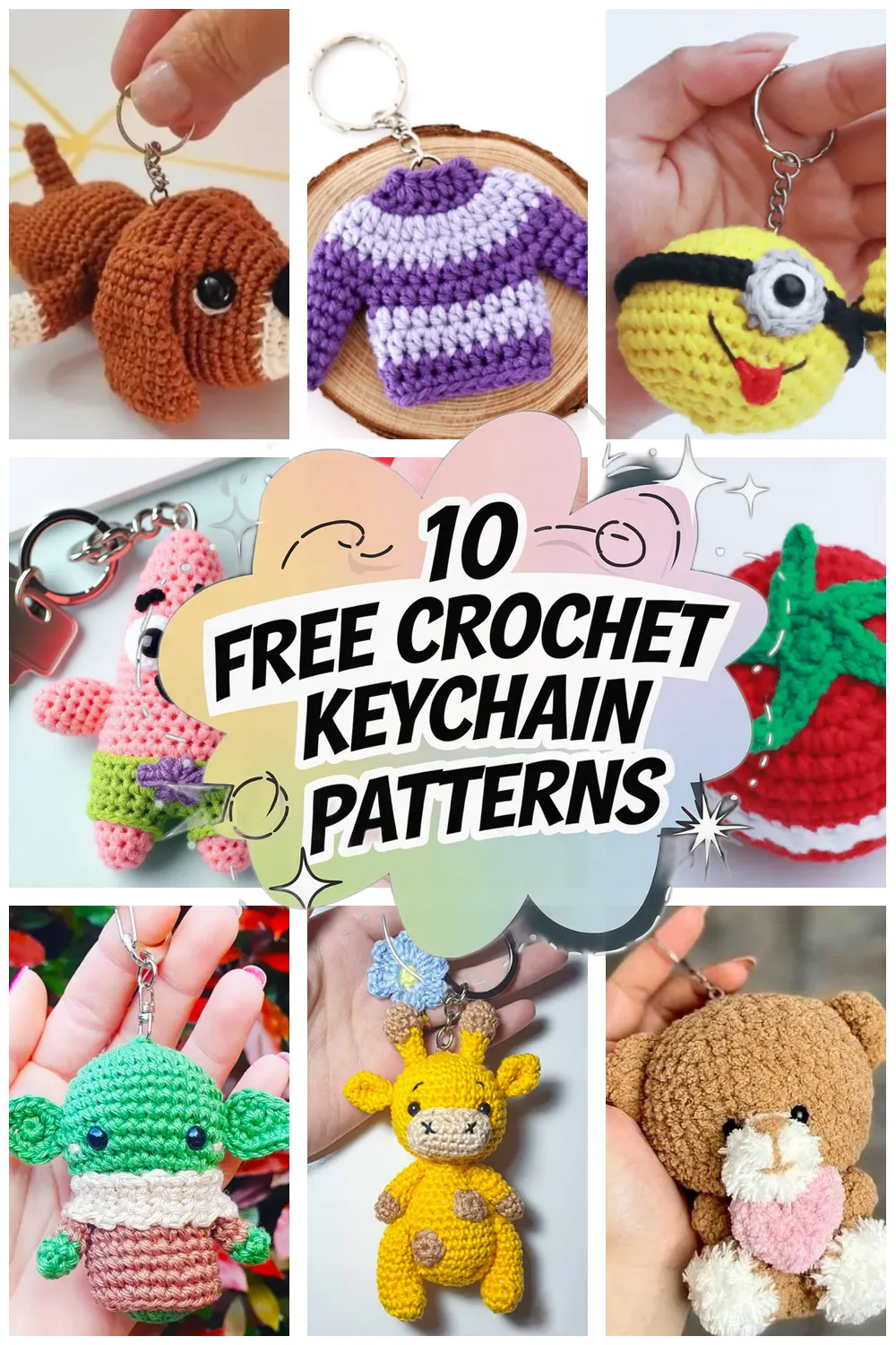 10 Free Keychain Crochet Patterns: Easy & Fun Crochet Keychains You Can Make Today!