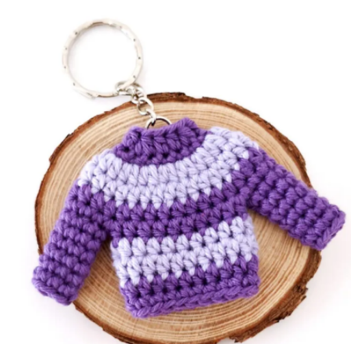 Crochet Mini Sweater Keychain Pattern