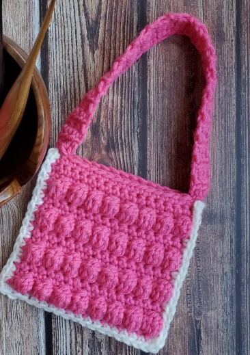 Sweetheart Bobble Bag Crochet Pattern