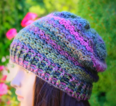 Vibrant Multicolor Crochet Beanie Pattern